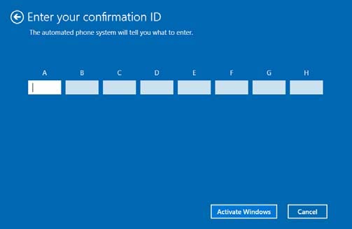 Windows Server: Введите ответный код