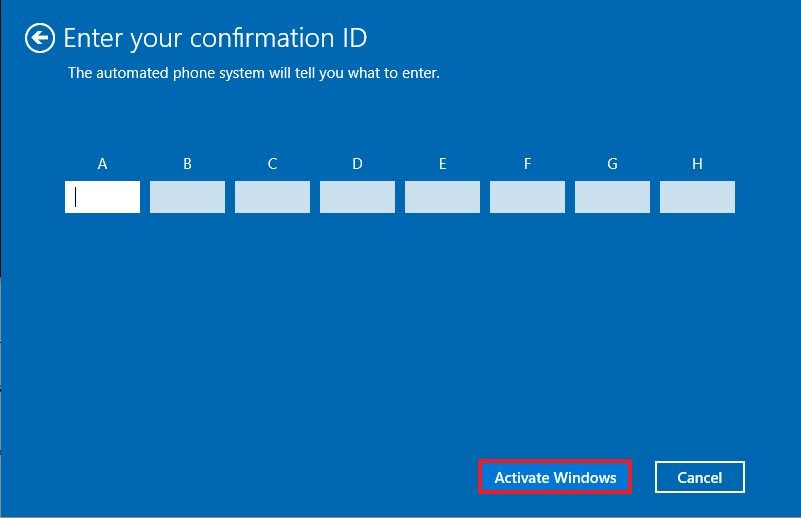 Windows: Введите CID в Windows